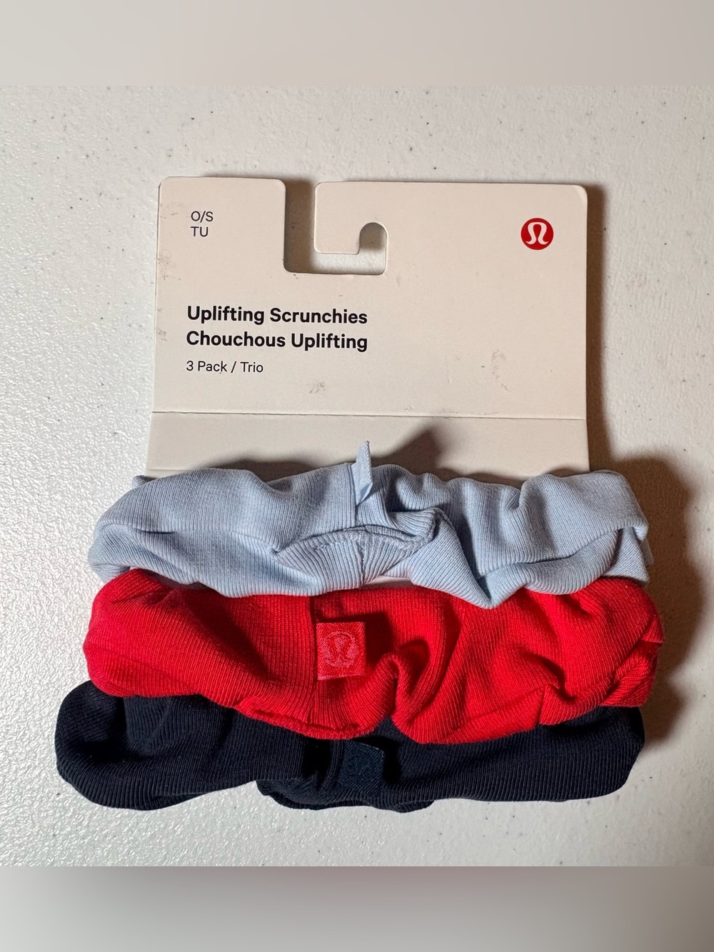 Lululemon uplifting scrunchies NWT 3 pack